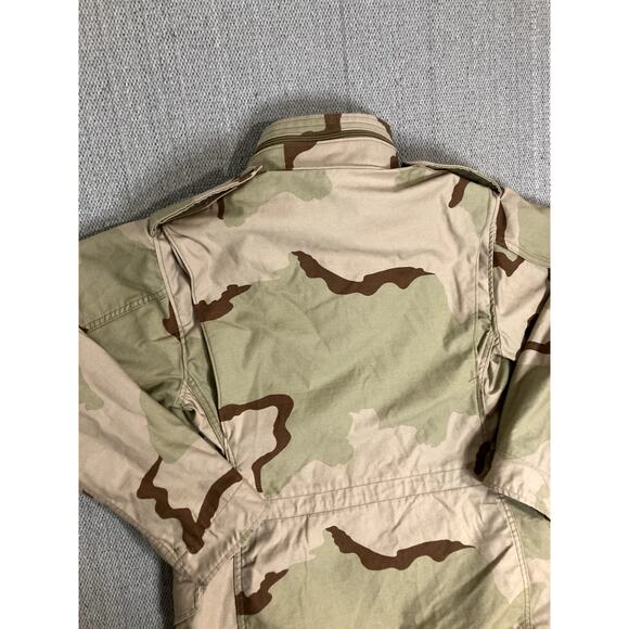 US Navy Seabees Vintage Field Jacket Mens Small Regular Desert Camo Cold Weather - Picture 10 of 14